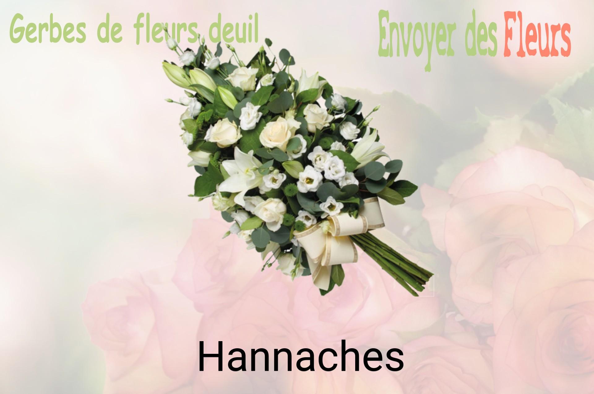 Gerbe de fleurs de deuil livrée à Hannaches